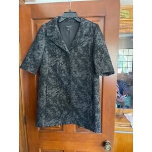 Vintage Ann Taylor textured marbled tweed car coat Small